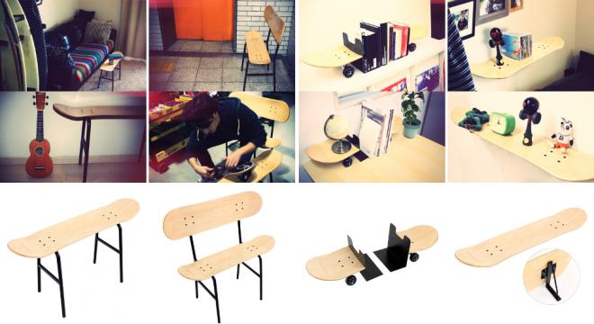 さりげないおしゃれさと遊び心を表すインテリア スケートボードが家具になった4アイテムを一挙発売 ビーズ株式会社のプレスリリース 15年1月27日 イノベーションズアイ