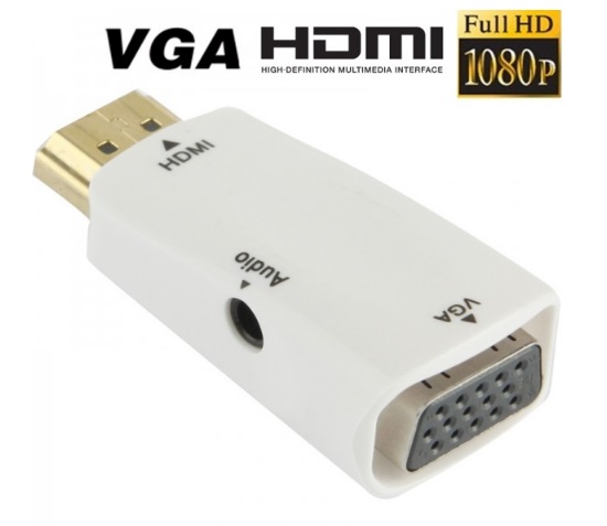 mini hdmi to VGA+オーディオ 変換アダプター